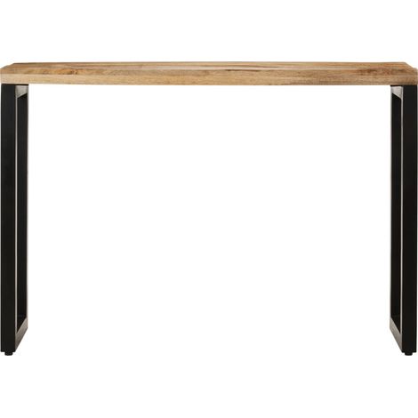 Table console,Table d'appoint,Bout de canapé 110x35x76 cm bois de manguier massif brut CFW60851 (1/5)