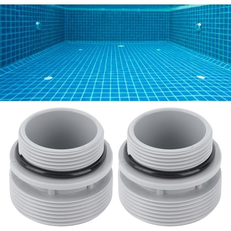 2 Ensembles Adaptateurs Universels de Filtre pour Piscine Spa Raccord Court avec Joints (1/5)