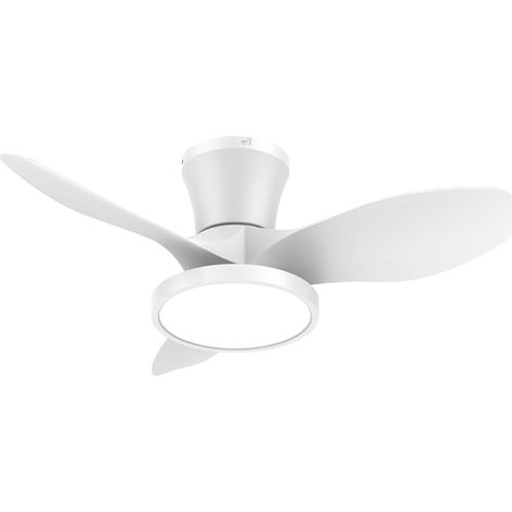 Ventilated silencia LED, moteur CC, 81 cm (32 ounces), grand air, télécommande, blanc, pour cuisine, chambre, salle à manger, terrasse (1/5)