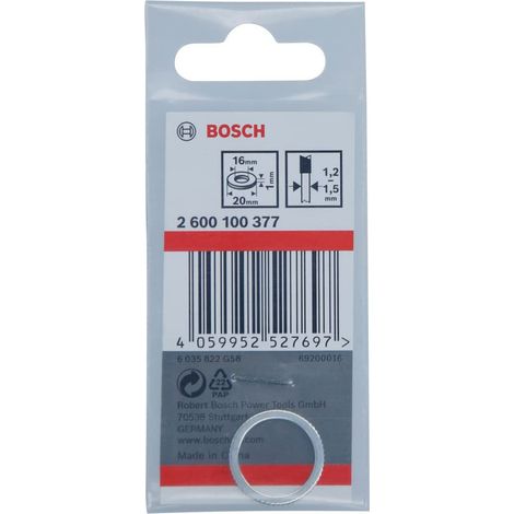 Anello riduttore per lame da sega circolare, 20 x 16 x 1 mm