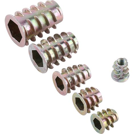 50 Stück Innensechskantmuttern aus Zinklegierung M4/M5/M6/M8/M10 (1/5)