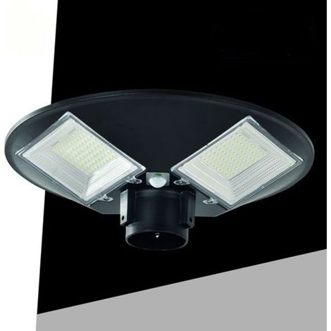 TrAdE Shop Traesio - Lampione Ufo Led Pannello A Energia Solare 120w 1200lm Luce Bianca 6500k Sl-911-100-6500k - (1/2)