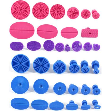 Kit de débosselage sans peinture pour carrosserie automobile – 36 pièces, outils en acier inoxydable avec embouts variés