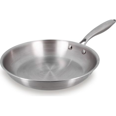 Poêle 24cm en acier inoxydable, TRINOX (1/5)