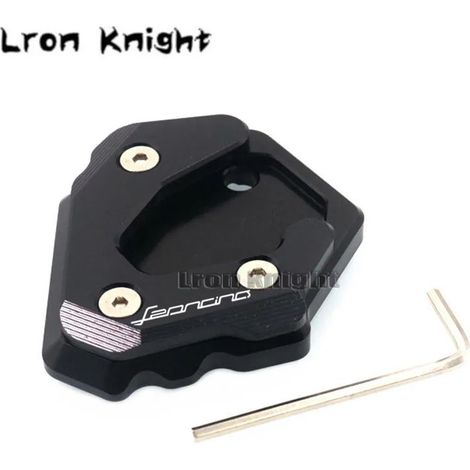 (Noir) Compatible avec Benelli Leoncino 500 Leoncino500 BJ500 BJ 500 Moto Béquille latérale CNC Extension de béquille avant Plaque de support Agrandissement maxpower (1/4)