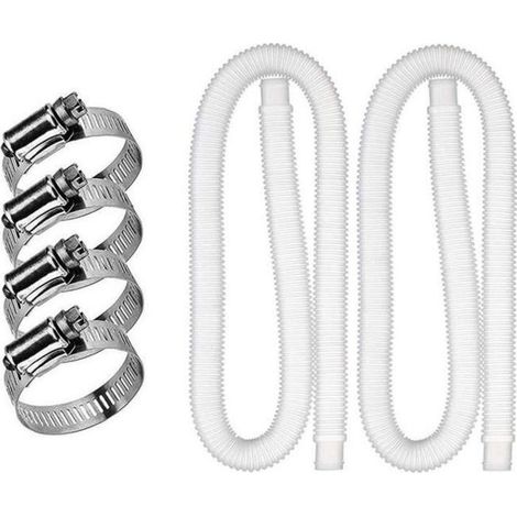 Tuyau de remplacement de piscine - Intex - 32mm - 1,5m - 4 pinces - Résistant aux fuites (1/4)