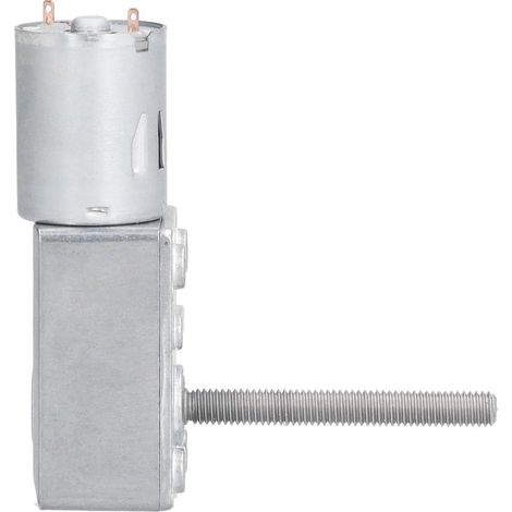 Moteur à engrenages réducteur de vitesse sans fin autobloquant filetage M6 longueur d'arbre 50 mm JGY-370DC6V 40 tr/min (1/5)