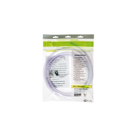 Electrolux – Kit de vidange à condensation pour lave-linge – Tuyau flexible 2,5 m – Raccord à 90° et support d'ancrage inclus – Évacuation directe dans évier - 9029793388 (1/6)