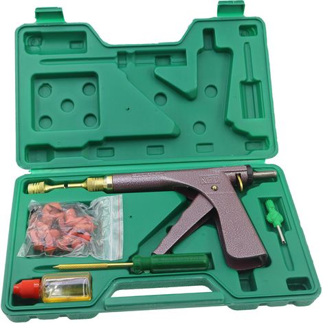 Kit de réparation de pneus tubeless pour véhicules électriques et motos : pistolet, clous champignon, balles en caoutchouc radiales (1/5)