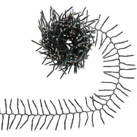 Guirlande lumineuse micro-LED d'extérieur 5 m 500 LED multicolore 8 fonctions solaire - Atmosphera créateur d'intérieur (1/5)