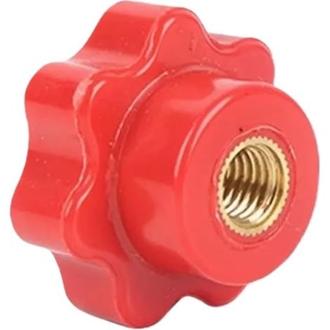 1 Stück – 5 Stück M4 M5 M6 M8 M10 M12, rote Pflaume, handfest anzuziehende Muttern, 6-Sterne-Sackloch-Klemmknopf, Kunststoff-Rändelmuttern(M10 head 40mm 2PCS) (1/4)