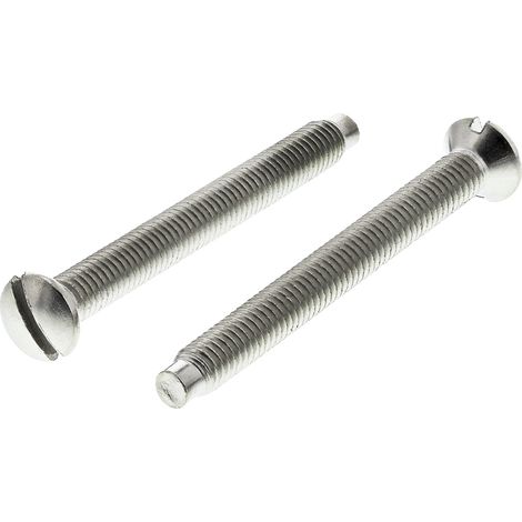 Vis à métaux RS PRO M3.5 à tête Fraisée fendue en Acier, 35mm ( Prix pour Sachet de 100 )