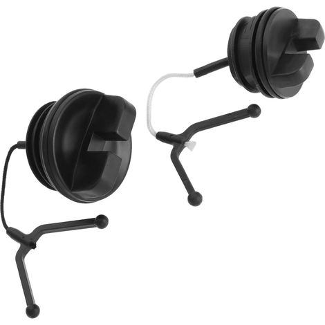 1 Paire de Bouchons de Carburant Bouchon d'huile Bouchon de Réservoir de Carburant Pièces de Tronçonneuse Bouchon de Carburant de Remplacement Compatible avec Husqvarna 51 55 136 137 141 142 (1/5)