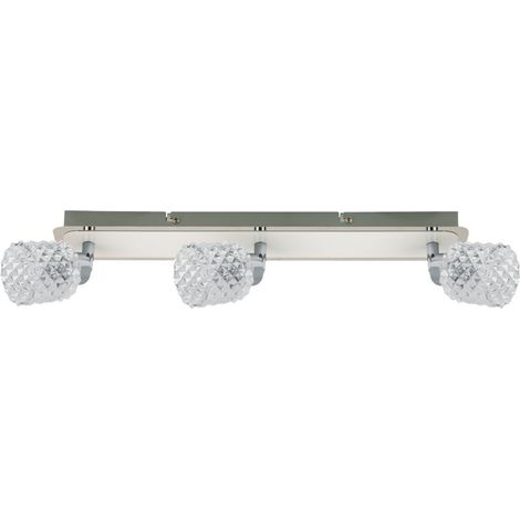 Applique-plafonnier décorative KRISTIN chromée blanche à cristaux 1xG9 40W Struhm (1/2)