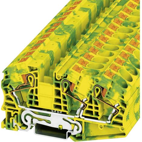 Phoenix Contact 3208786 Morsetto triplo di protezione 12.2 mm Rapido Verde, Giallo 1 pz.