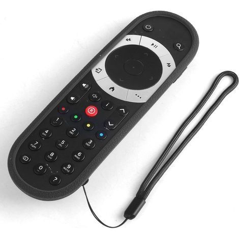 Rutschfeste Silikonhülle für die SKY Q Fernbedienung, Fallschutz (Schwarz) (1/5)