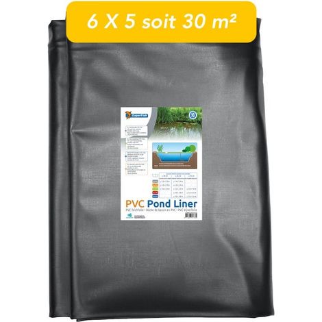 Bâche - Liner Bassin 6X5m , 0,5mm d'épaisseur. Qualité Européenne. Mise en place Facile (1/4)
