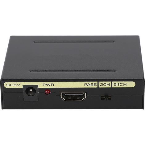 Répartiteur audio HDMI vers HDMI AUDIO SPDIF R/L Convertisseur de signal audio (1/5)
