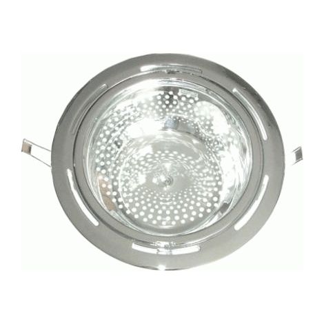 Faretto Alfa 70W Incasso Tondo Soffitto 2xE27 IP 20, Foro 215mm, Bianco