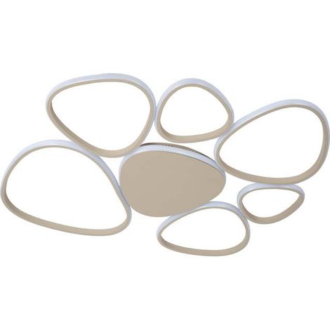 [NEUWERTIG] B-Ware Lucide Deckenlampe LED Samling dimmbar 90cm taupe Metall 3350lm CCT warmweiß (1/2)