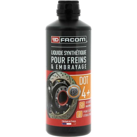 Liquide de frein DOT4+ FACOM 500 ml - très faible viscosité, haute performance (1/5)