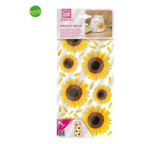 Sticker Sunflowers Crearreda adesivo murale frasi famose 15x31 cm