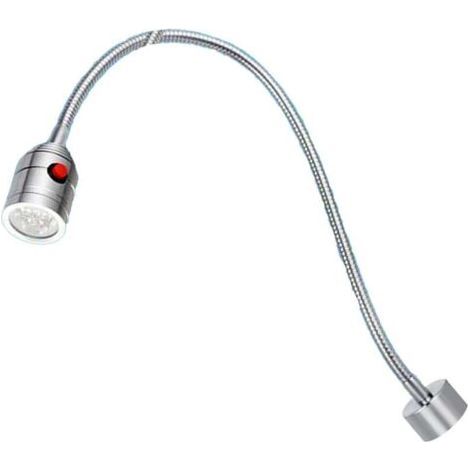 Lampe Magnétique à Col de Cygne, Lampe de Travail LED à Col de Cygne 5 W 24 V Longueur du Tube 500 Mm Lampe à Outils à Base Magnétique pour la Réparation d'établi (1/4)