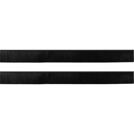 vidaXL Sellos de cepillo para puertas autoadhesivos 2 uds. 100 cm (1/2)
