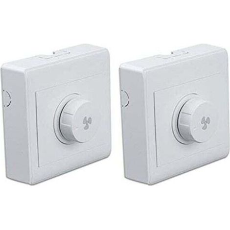 Lot de 2 interrupteurs variateurs pour ventilateur 300W, régulateur de vitesse 220V 10A pour ventilateur de plafond, panneau (1/4)