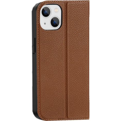 Questa custodia multifunzionale in vera pelle a portafoglio per iPhone 14 Plus è realizzata con cura in morbida pelle PU, offre una protezione completa a 360° e include un supporto.