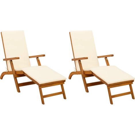 Maison Exclusive - Lettino prendisole reclinabile e pieghevole 2 pcs