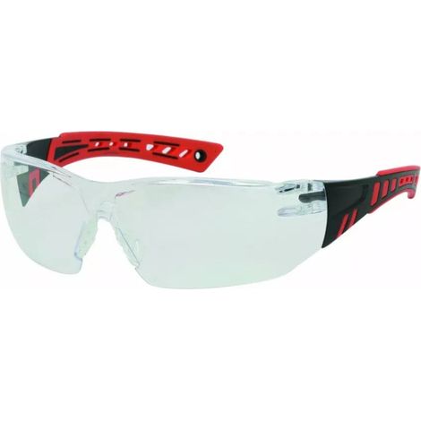 Lunettes de protection branches souples PIP SQUADRON Rouge Unique. (1/2)
