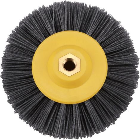 1 pièce roue brosse polissage nylon abrasif P60 150x40mm M14 pour pierre bois (1/5)