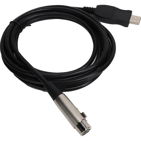 Câble USB vers XLR Femelle 3 m pour enregistrement audio sur console de jeu et équipement studio (1/5)