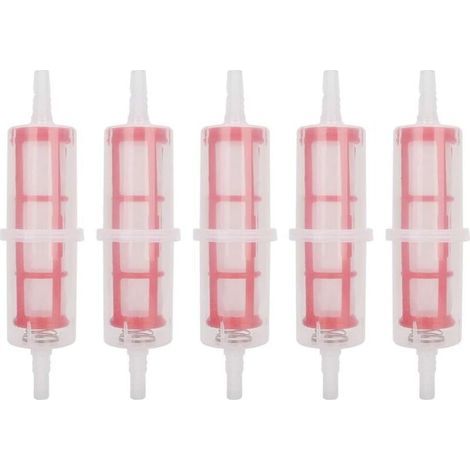 5-teiliges Kraftstofffilterset, universeller 8–10-mm-Schnellkraftstofffilter, Ersatzkraftstofffilter für Gabelstapler, Rasenmäher, Auto, Motorrad (1/4)