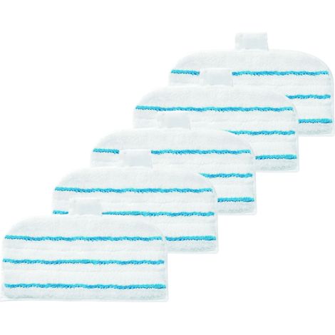 Set von 5 Wischpatinen für Dampf Mop Black + Decker Reiniger