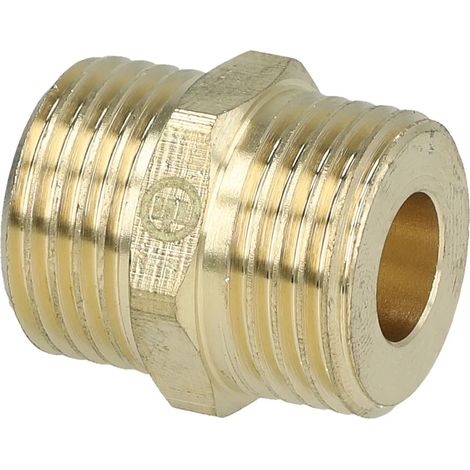 Nipple double portée élargie pour flexible inox 1/2'' pour Ø12