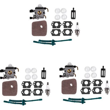 3X Carburateur pour Fs80 Carburateur - Fc55 Fc75 Fc85 Fs310 Fs38 Fs45 Fs45C Fs45L Fs46 Fs55 Fs55Rc Fs55T Fs74 Fs75 Fs76 Fs80 Fs85 Hs45 (1/2)