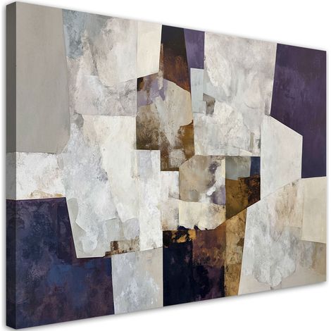 Impresión de Imagen Abstracción en tonos beige y azul 30x20 (1/5)