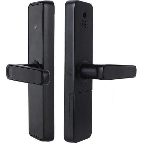 Serrure intelligente compatible avec application de contrôle à distance par empreinte digitale, mot de passe et carte, entrée sans clé WiFi pour portes en métal et en bois (1/5)
