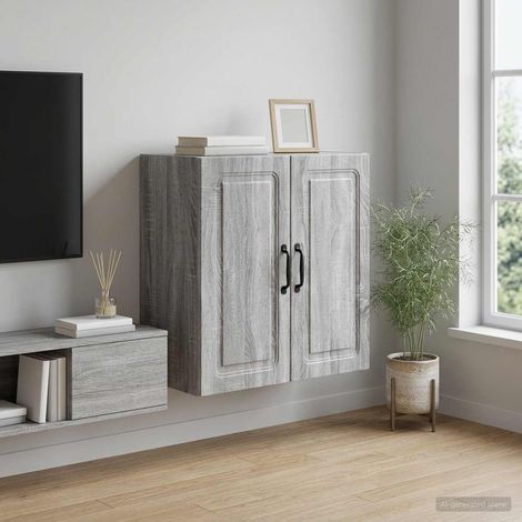 vidaXL Wall-Mounted Cabinet 59 x 31 x 60 cm Engineered Wood (1/5)