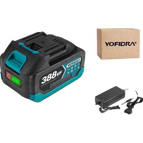 Batterie Lithium Rechargeable, Capacité de 15000mAh, Tension Nominale, 1x388VF-1 Chargeur, 18V (1/2)