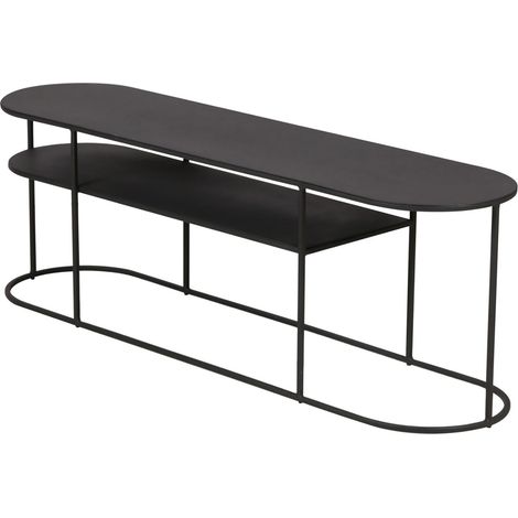 Table basse 120x30x40 cm en métal noir - AXLE