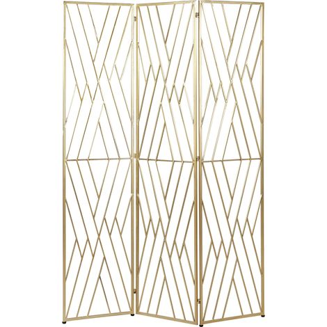 Raumteiler 3-teilig ASOLO Gold 117 cm 170 cm