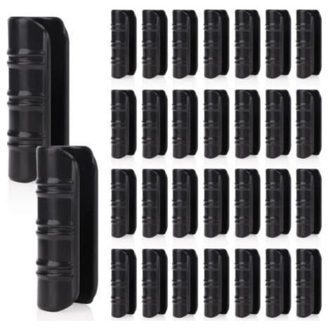 100 PCS Jardin Bâtiments Tube Clip, Clips en Plastique pour Serre Film Clip Tube Serrage Connecteur Kit, pour Serre Bannière Cadre