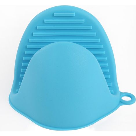Lot de 2 gants de cuisine en silicone anti-chaleur et antidérapants pour four micro-ondes, isolants thermiques, doigts séparés (1/4)