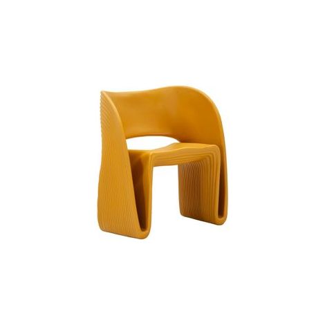 Fauteuil sable moutarde 65x57,5x76 (hauteur d'assise 45cm) (1/5)