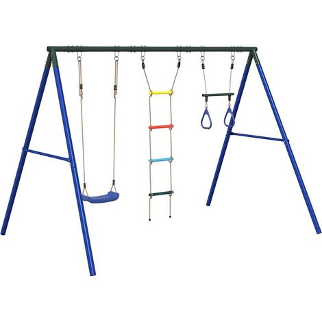 Maison Exclusive - Schaukel-Set mit Schaukelsitz Trapez und Stric