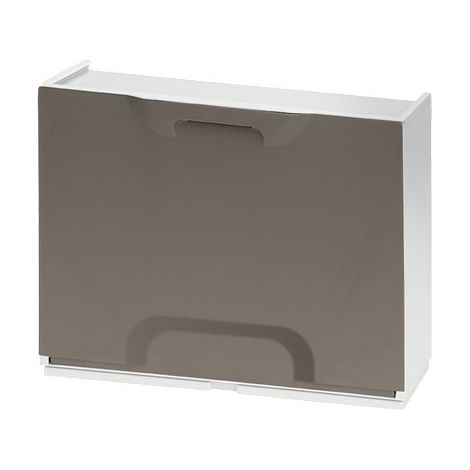 SCARPIERA MODULARE UNIKA  BIANCO/TORTORA CM 51X17,3 H.CM 40,1