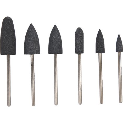 Lot de 6 embouts de fraise à ongles, tête de polissage pour manucure, accessoires de ponçage pour ongles (1/5)